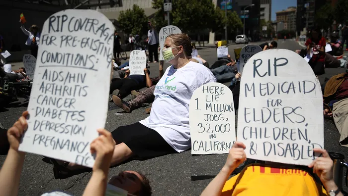 Illustrative graphic of people vs corporations